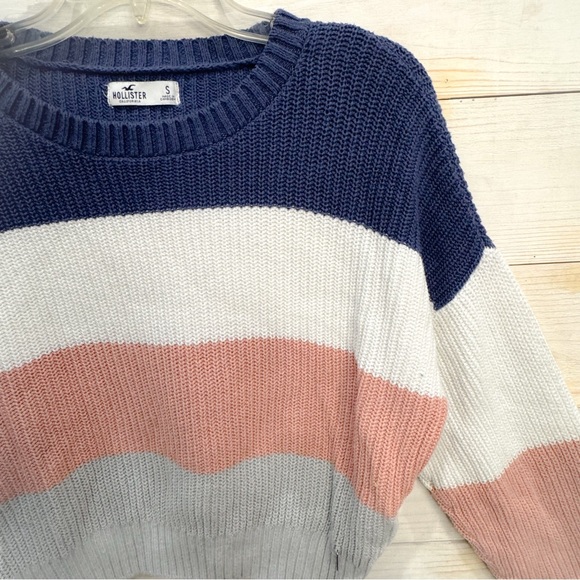 Hollister colorblock chunky cropped knit sweater - Picture 5 of 7